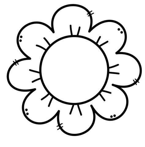 Flower Clipart Black And White, School Kids Activities, Wood Yard Art, Japanese Patchwork, Preschool Coloring Pages, Embroidery Template, Alphabet Cards, Flower Stencil, Flower Clipart