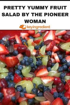 Cowboy Salad, Food Network Recipes Pioneer Woman, Pretty Fruit, Ambrosia Fruit Salad, Easy Fruit Salad Recipes, Best Fruit Salad, Yummy Fruit, Breakfast For A Crowd, Fruit Salad Easy