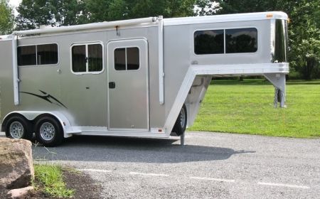 Trailer for sale: Featherlite 2 Horse Trailer with Dressing Room Straight Load Gooseneck in excellent condition.The trailer is in like new condition with very little use. View more photos here:  . 2 Horse Trailer, Barrel Racing Tips, Horse Trailers For Sale, Fifth Wheel Trailers, Equestrian Problems, Gooseneck Trailer, Horse Training Tips, Western Horse Tack, Barrel Horse