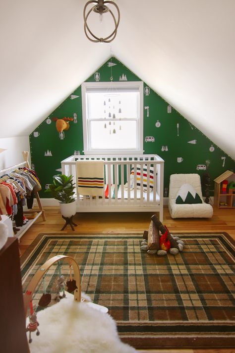 Camp Themed Nursery, Camping Nursery Theme, National Park Nursery, Camping Bedroom, Camping Nursery, Camping Room, Adventure Theme Nursery, Camping With A Baby, Baby Room Design