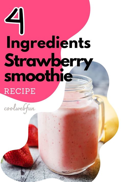 Fresh Strawberry Smoothie, Smoothies With Yogurt, Fresh Fruit Smoothie Recipes, Smoothie With Yogurt, Strawberry Yogurt Smoothie, Strawberry Health Benefits, Low Calorie Fruits, Fresh Fruit Smoothies, Smoothie Recipes With Yogurt