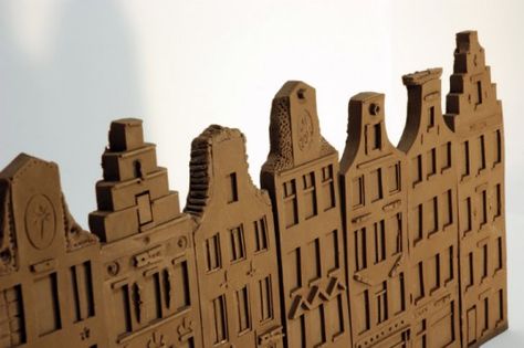 Chocolate Amsterdam, Willem Heeffer, chocolate architecture, chocolate buildings, chocolate bars, Chocolate Architecture, Chocolate Building, Building Facades, Creativity Exercises, Blood Bowl, Traditional Building, Creative Workshop, Building Facade, Chocolate Bars