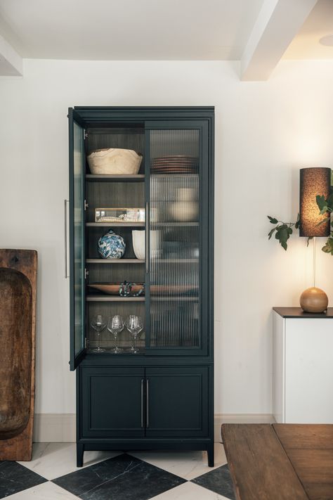 Casual Friday - Chris Loves Julia Ikea Cupboards, Ikea Pantry, House Plumbing, Billy Ikea, Free Standing Cabinets, Reeded Glass, Linen Cupboard, Pretty Bathrooms, Slow Design