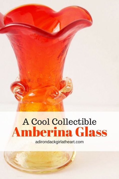 a cool collectible amberina adirondackgirlatheart.com Blenko Glass, Colored Glassware, Imperial Glass, Crackle Glass, Glass Company, Indiana Glass, Carnival Glass, Antique Glass, Glass Tumbler