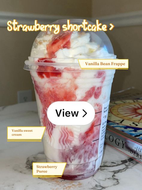 Lemon8 · Starbucks 🍰 Strawberry shortcake 🍰 Drink > · @𝑀𝓈.𝒞𝓇𝓊𝓂𝓅 Strawberry Shortcake Starbucks Drink, Starbucks Strawberry Shortcake, Strawberry Shortcake Drink, Starbucks Strawberry, Short Cake, Starbucks Drink, Starbucks Recipes, Starbucks Drinks, Frappe