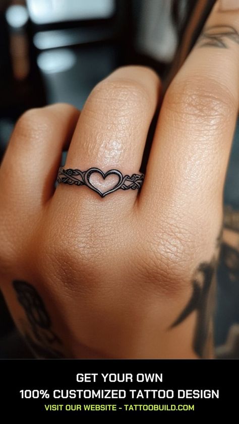 Wedding Ring Tattoo Ideas: 30+ Design for Eternal Love - Tattoo Build Women Tattoo Wedding Ring, Wedding Ring Tattoo Ideas For Women, Marriage Tattoos Ring Finger, Marriage Ring Tattoos, Eternal Love Tattoo, Wedding Ring Tattoo Ideas, Ring Tattoo Ideas, Crown Finger Tattoo, Wedding Ring Finger Tattoos