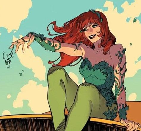 Poison Ivy Character, Poison Ivy 2, Poison Ivy Dc Comics, Marvel And Dc Characters, Gotham Girls, Dc Villains, Dc Comics Artwork, Cartoon Profile Pictures, Dc Characters