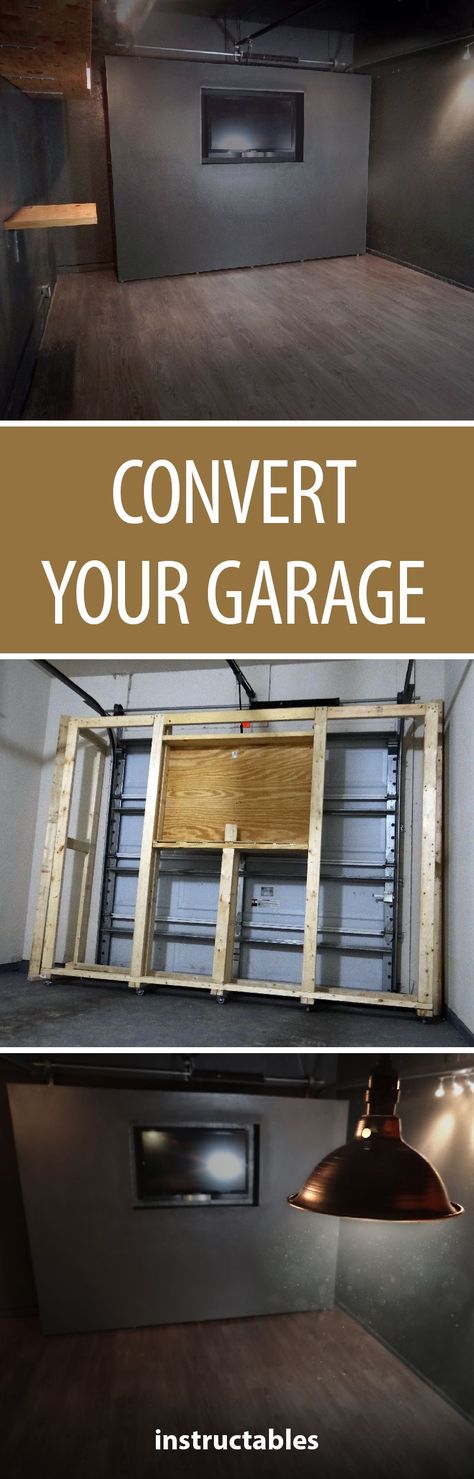 Garage Room Conversion, Convert Garage To Bedroom, Garage Bedroom Conversion, Garage Business, Moveable Wall, Garage To Living Space, Converted Garage, Garage Addition, Garage Room