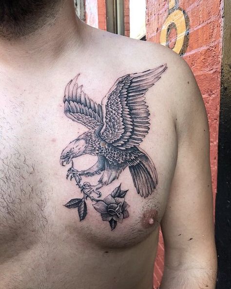 Eagle With Rose Tattoo, Eagle And Rose Tattoo, Polar Bear Tattoo, Mouth Tattoo, Remembrance Tattoos, Eagle In Flight, Wood Burn Designs, Eagle Tattoos, Eagle Tattoo