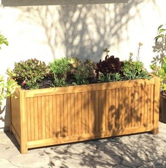 Teak Planters - Westminster Teak Furniture Deck Or Patio, Garden Boxes Raised, Meadow Garden, Rectangular Planters, Wood Planter Box, Wooden Planters, Small Yard, Wood Planters, Planter Box