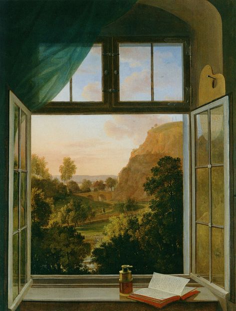 1807, 92 x 71 cm, Oil on canvas, Private collection, Germany Herbal Logo, Window Views, Window Drawing, Raoul Dufy, Pierre Bonnard, Window Sills, Caspar David Friedrich, A Room With A View, Diego Rivera