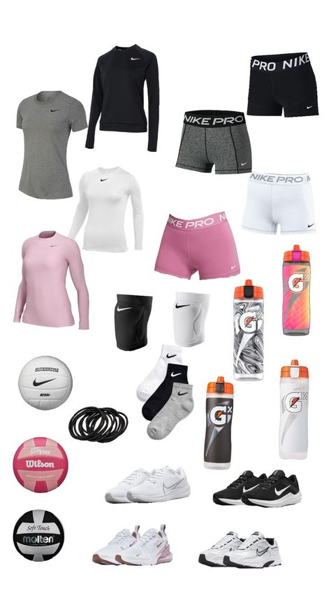 Volleyball Training Outfits, Volleyball Aesthetic Outfits, Volleyball Competition, Cute Volleyball Hairstyles, School Backpack Essentials, Volleyball Outfit, Airport Fit, Outfit Shein, Backpack Essentials