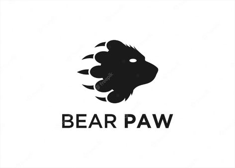 Premium Vector | Bear logo design vector graphic illustration idea creative Bear Logo Inspiration, Bear Logo Design, Paw Logo, Bear Claws, Bear Paw, Bear Logo, Dog Logo, Bear Graphic, Boys Shirt