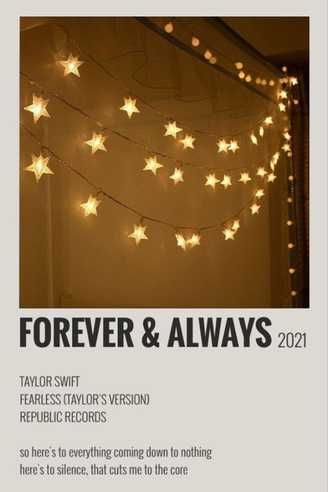 Taylor Swift Forever And Always, Forever And Always Taylor Swift, Taylor Swift Polaroid Poster, Polaroid Board, Always Poster, Music Polaroid, Taylor Swift Polaroid, Taylor Swift Discography, Golden Aesthetic