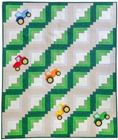 Popular Free Quilt Patterns | Why You’ll Love the Tractor Race Throw Quilt Pattern  | Facebook Tractor Quilt, Throw Quilt Pattern, Free Quilt Patterns, Free Quilting, Quilt Patterns Free, Throw Quilt, Quilt Pattern, Quilt Patterns, Pattern