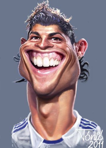 Christiano Ronaldo Real Madrid (medium) Ronaldo Wallpaper, Comic Face, Caricature Sketch, Ronaldo Real Madrid, George Best, Ronaldo Real, Cristiano Ronaldo Wallpapers, Ronaldo Cr7, Funny Caricatures