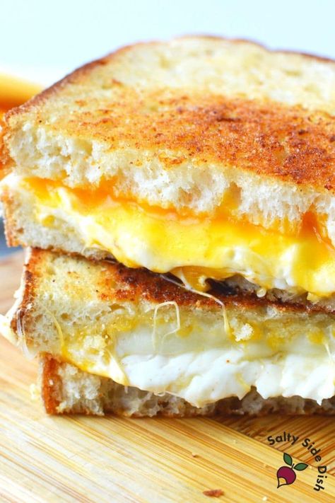 TikTok's Ultimate Disney Grilled Cheese Recipe (Copycat) | Salty Side Dish Disney Grilled Cheese, Gourmet Grilled Cheese Sandwich Recipes, Grilled Cheese Sandwich Recipes, Spicy Grilled Cheese, Mediterranean Grilled Cheese, Tiktok Images, Gourmet Grilled Cheese Sandwich, Food Sandwiches, Recipe Copycat