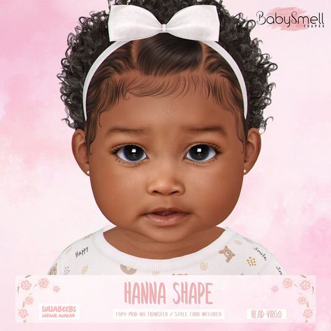 Baby Smell - Hanna Shape For LullaBeebs ( Head - VIRGO). Includes 2 shapes (Size 1 / Size 2) Style Card Included. Available August 20th ಌ Thimble - a Kids Event ಌ Sims Baby, Sims 4 Clutter, Sims 4 Game Mods, Sims 4 Cc Skin, Sims 4 Expansions, Sims 4 Cc Folder, Sims 4 Teen, Sims 4 Toddler, Sims 4 Cc Furniture