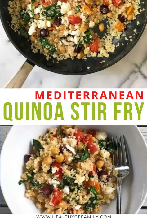 Mediterranean Diet Recipes Stir Fry, Mediterranean Diet Stir Fry, Stir Fry Quinoa Recipes, Mediterranean Chicken Stir Fry, Mediterranean Stir Fry Recipes, Quinoa Stir Fry Recipes, Mediterranean Stir Fry, Mediterranean Diet Chicken, Fry Ideas