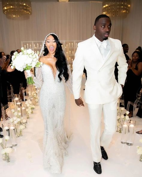 Engaged to #MrandMrs, the journey of love. #Beautifulcouple 😍❤️ #misstomrs #justmarried #bridegoals #beautifulbride #couples #Brides #engaged #marryme #ido #weddings Congrats @jkendalll x jayron2kearse7 🎉❤️ Black Couples Wedding, Wedding Swag, Wedding Gown Inspiration, Timeless Wedding Dress, Journey Of Love, Handsome Groom, Caribbean Wedding, Wedding Beach Ceremony, Gown Inspiration