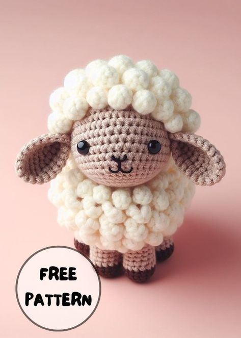 Crochet Sheep Amigurumi Pattern is a free guide to help you handcraft an adorable, fluffy sheep toy. Experience the joy of crocheting while creating a cherished keepsake. Amigurumi Free Pattern Sheep, Crochet Sheep Amigurumi, Easter Amigurumi Free Pattern, Sheep Crochet Pattern Free, Sheep Amigurumi Free Pattern, Crochet Easter Patterns, Crochet Sheep Free Pattern, Easter Crochet Patterns Free, Sheep Amigurumi