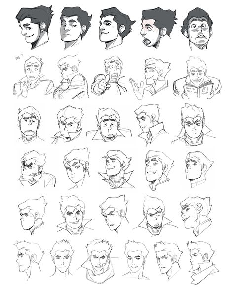 Avatar Character Sheet, Cartoon Expression Sheet, Expression Sheet Anime, Atla Expressions, Avatar The Last Airbender Art Style, Avatar The Last Airbender Expressions, Confident Face Expression, Avatar Expressions, Character Expression Sheet