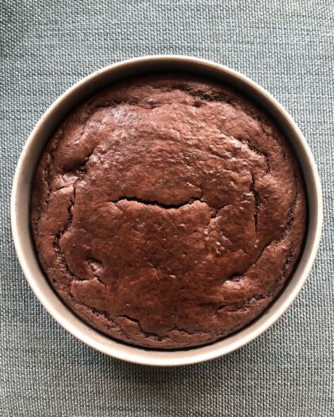 Finished cocoa yogurt cake sits on top of a blue and gray linen One Bowl Chocolate Cake, Snack Cake Recipe, Chocolate Snack Cake, Retro Dinner, Cook Potatoes, Chicken Roll, Quick Cake, Krispies Treats, Yogurt Cake