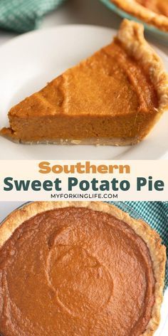 Sweet Potato Custard Recipe, Thanksgiving Recipes Dessert Pies, Sweet Potato Pie Recipes, Sweet Potato Pie Recipe Easy, Southern Sweet Potato Pie, Thanksgiving Desserts Pie, Homemade Sweet Potato Pie, Sweet Potato Dessert, Sweet Potato Pie Southern