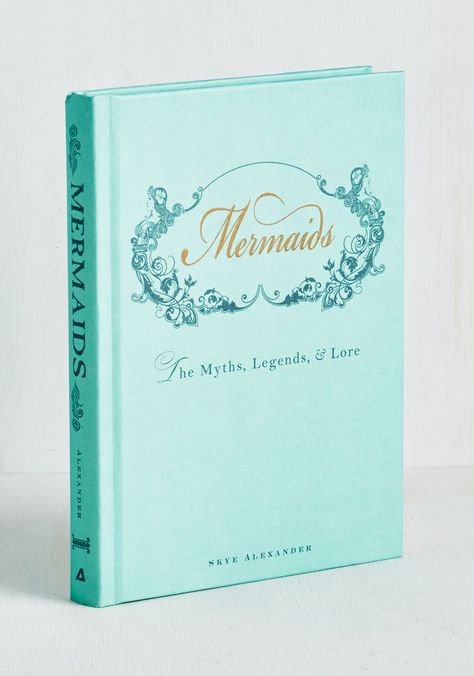 Have you ever dove into a beach read as magical as this? A beautiful turquoise hardback by Skye Alexander, this guide - complete with a table of contents and an index - will gift you with all the enchanting knowledge you’ve ever wanted on mermaids via elegant blue text and lovely illustrations. Rikki H2o, Deco Marine, Mermaid Room, Real Mermaids, Mermaid Tale, Mermaid Dreams, Mermaid Decor, Mermaid Gifts, Mermaid Life