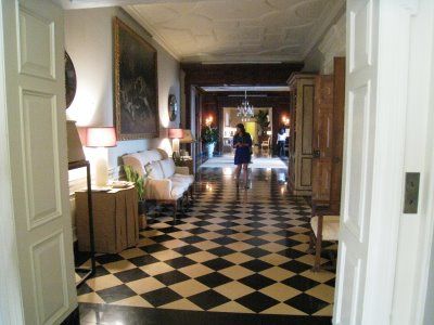 Tan And White Checkered Floor, Checker Tile, Chequered Floor, Checkered Floor Kitchen, Tan Tile, Checkered Floor, Greystone Mansion, Creative Flooring, Car Boot Sale