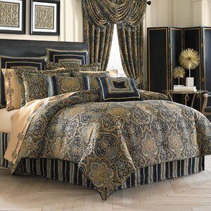 Bedframe Ideas, Teal Comforter, Luxury Comforter Sets, Shabby Chic Dresser, King Comforter Sets, Luxury Bedding Sets, Queen Comforter Sets, Bedding Stores, Queen Comforter