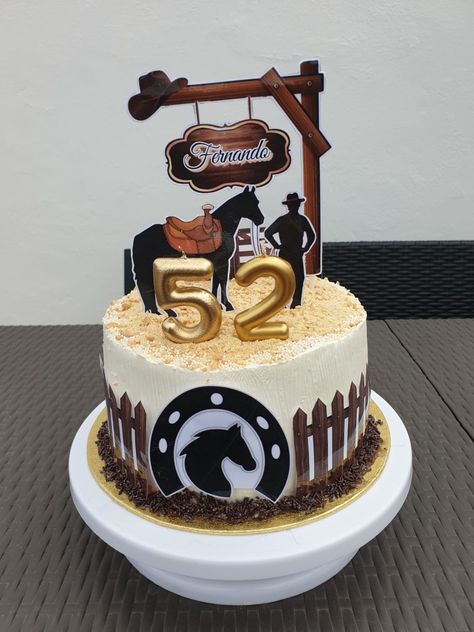 Cowboy Cake For Men, Western Birthday Cakes, Cowboy Birthday Cakes, Cowboy Cakes, Dad Birthday Cakes, Rodeo Party, Horse Cake, Rodeo Birthday, Bear Birthday Party