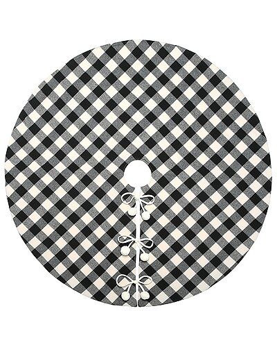 Check out this incredible steal on Gilt. Black White Christmas Tree, White Christmas Tree Skirt, Plaid Tree Skirt, Plaid Christmas Tree Skirt, Black White Christmas, Plaid Christmas Tree, Christmas Centerpiece, Black Tree, White Christmas Tree