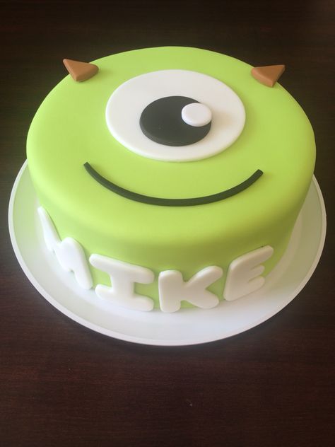 Monster Inc Cake Ideas, Mike Wazowski Cake, Monster Inc Cake, Monsters Inc Cupcakes, Sully Cake, Monsters Inc Cake, Monster Inc Cakes, Monster 1st Birthdays, Monster Inc Birthday