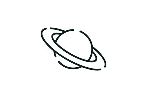 https://www.creativefabrica.com/product/saturn-line-art-astronomy-icon/ Saturn Line Art, Planet Line Art, Saturn Planet, Tattoo Templates, Face Logo, Planet Fitness Workout, Fake Tattoos, Astronomy, Line Art