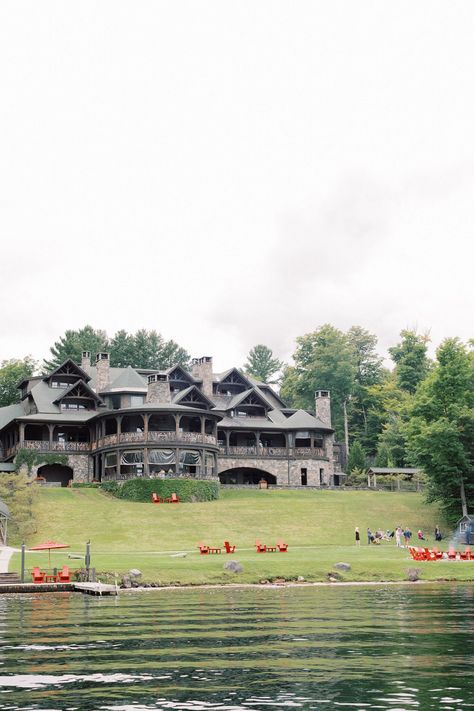 Lake Placid Wedding Venues, Lake Placid Wedding, Small Modern Wedding, Lake George Wedding, Lake Placid Lodge, Black Jimmy Choo, Adirondack Wedding, Wedding On Lake, Lake Placid New York