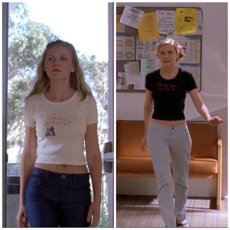 Bring It On Outfits Movie, Kirsten Dunst Bring It On Hair, Kirsten Dunst 2000s, 2000s Movies Outfits, Kirsten Dunst 90s, Bring It On Outfits, Kirsten Dunst Style, Y2k Inspo, Movie Outfits