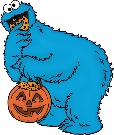 Sesame Street Halloween Party, Halloween Sesame Street, Sesame Street Halloween, Monster Cookies Halloween, Seaseme Street, Cookie Clipart, Cardboard Diy, Wood Yard Art, Sesame Street Muppets