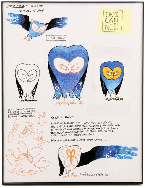 Adventure Time cosmic Owl Cosmic Owl Tattoo Adventure Time, Cosmic Owl Tattoo, Cosmic Owl Adventure Time, Prismo Adventure Time Tattoo, Adventure Time Concept Art, Adventure Time Book, Cosmic Owl, Adventure Time Tattoo, Time Concept