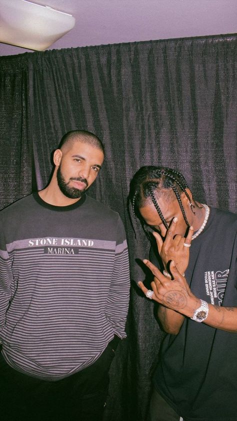 Drake Travis Scott, Drake Photos, 90s Rappers, Drake Drizzy, Travis Scott Wallpapers, Call Of Duty Mobile, Rap Albums, Rap Wallpaper, Rap Aesthetic