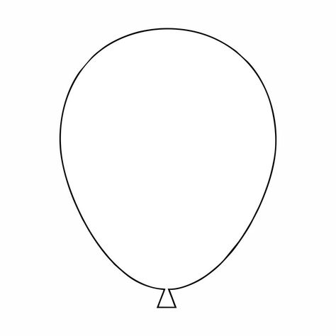 Printable Balloon Template Ballon Template Free Printable, Balloon Cutout Template, Balloon Template Free Printable, Carnival Preschool Theme, Balloon Crafts Preschool, Carnival Preschool, Ballon Crafts, April Activities, Balloon Template