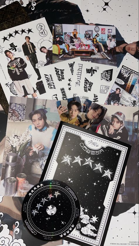 stray kids album unboxing five star Stray Kids Five Star, Five Star Album Skz, Stray Kids Album, Rock Star Album Skz, Rockstar Album Skz, In Life Stray Kids Album Cover, Ateez Album Unboxing, Go Live Stray Kids Album Cover, Kids Inspo