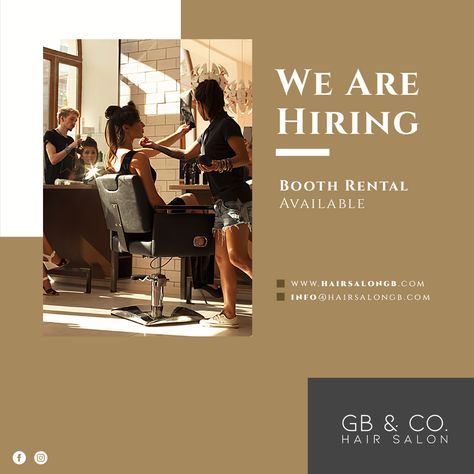 Hiring Hairstylist, Hiring Stylist Salons, Hairdresser Social Media Posts, We Are Hiring Hairstylist, Hair Salon Social Media Posts, Hairdresser Flyer Design, Job Advertisement, We Are Hiring, Hair Fashion