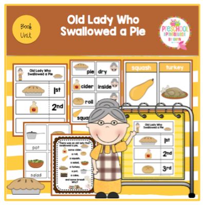 Old Lady Who Swallowed a Pie (Thanksgiving Printable) By Gwyn  November 01, 2013 // 1 commentOld Lady Who Swallowed a Pie (Thanksgiving Printable) Thanksgiving School, Sight Word Books, Pie Thanksgiving, Sequencing Cards, Thanksgiving Preschool, Prek Math, Thanksgiving Theme, Preschool Printable, Pocket Chart