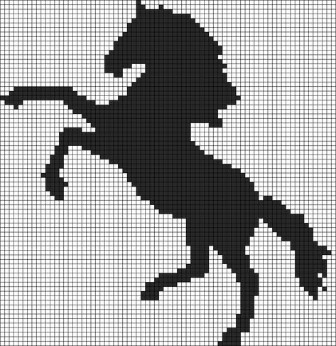 Alpha pattern #122386 | BraceletBook Horse Pixel Art, Horse C2c Crochet Pattern, Horse Pixel Art Grid, Horse Plastic Canvas Patterns Free, Knitting Horse Pattern, Horse Alpha Pattern, Cross Stitch Horse Pattern, Alpha Patterns Horse, Cross Stitch Horse