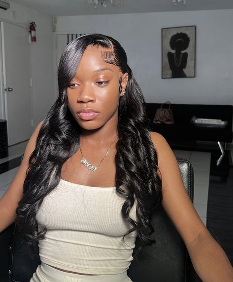 Half Up Half Down With Wig, Half Up Half Down With Bangs Wig, Low Half Up Half Down With Bang, Half Up Half Down With Side Part, Bang Half Up Half Down, 2 Ponytails Half Up Half Down Curly Hair, Half Up Half Down Side Bang, Frontal Hairstyles Black Women, Side Part Half Up Half Down Hair