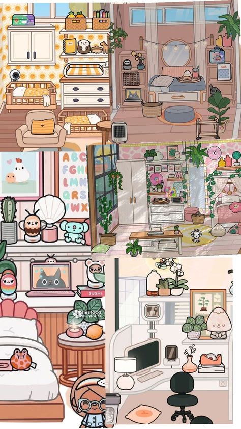 for toca Boca or a real room! Toca Aesthetic, Cute Room, Teen Girl Room, Cute Room Ideas, Drawing Inspo, Family House, Girl Room, Art Room, Sims 4