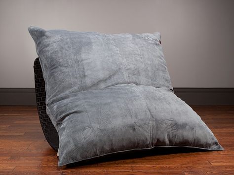 LoveSac- rocker / pea pod / full bed / gigantic floor pillow chair - these things are awesome! -  i'll take half a dozen please :o  ( lovesac.com has much more ) Lovesac Pillowsac, Movie Couch, Pillow Chair, Sensory Room, Guest Bed, Full Bed, Dream Room, Floor Pillow, Floor Pillows