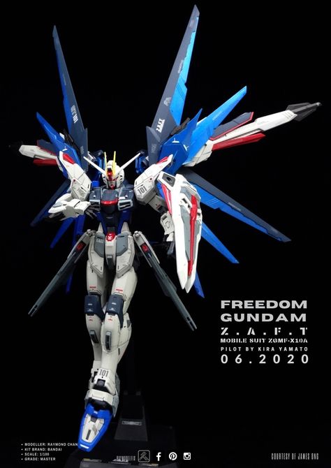 Freedom Gundam Ver2.0 MG Gundam Freedom, Freedom Gundam, Freedom Fighter, Gundam Custom Build, Freedom Fighters, Gundam Model, Custom Build, Gundam, Team Logo