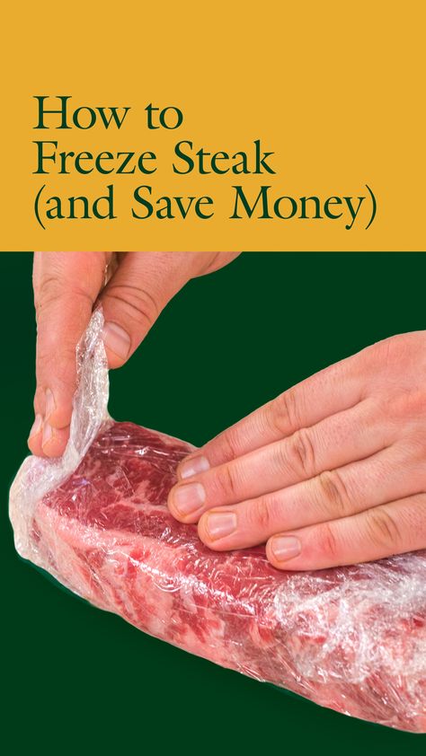 How To Freeze Steaks, How To Store Meat In Freezer, How To Freeze Meat, Freeze Meat, Bottom Round Steak, Freezing Meat, How To Prepare Steak, Vacuum Sealing Food, Beef Loin